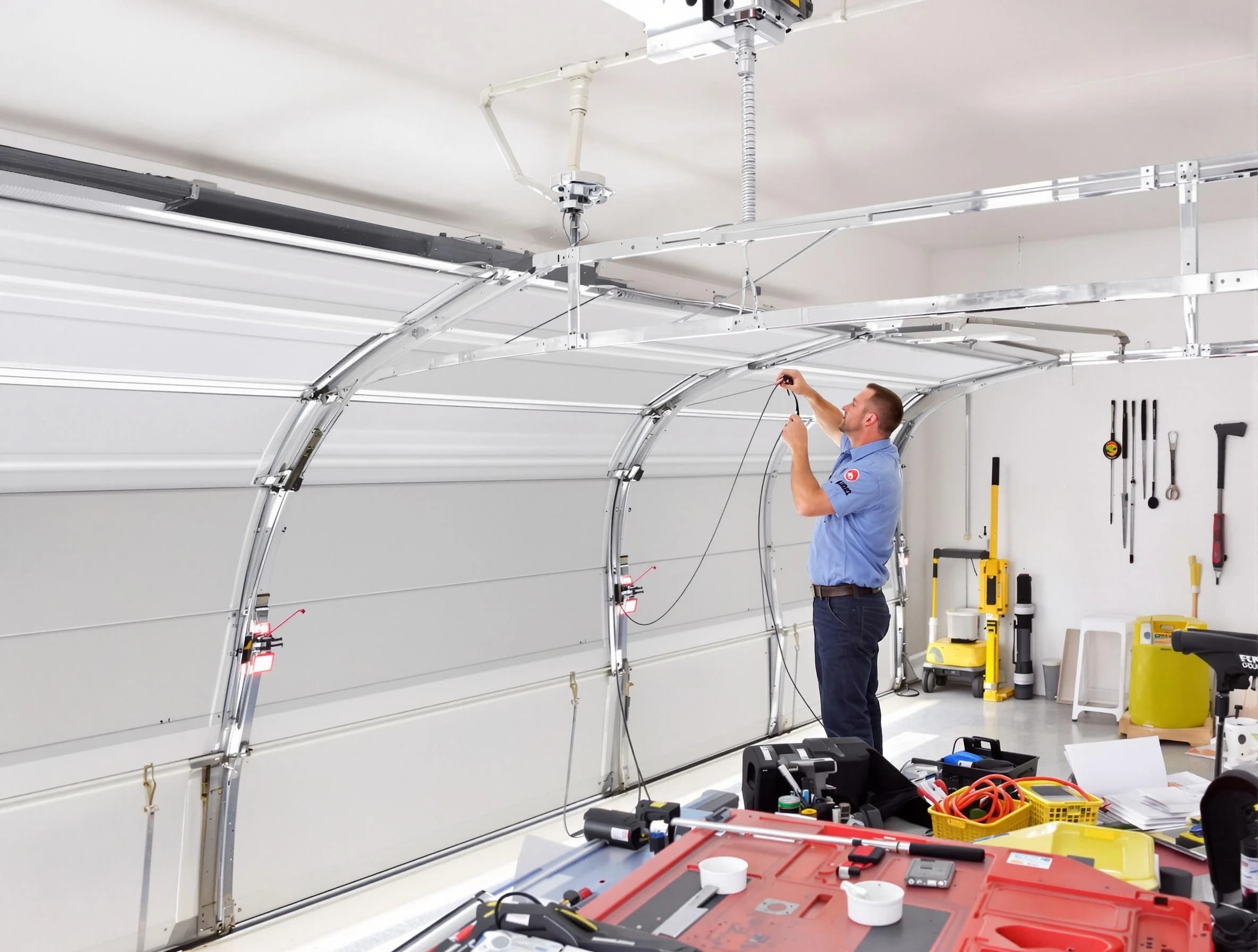 Garage door cable repair service by Fort Lee Garage Door Repair in Fort Lee