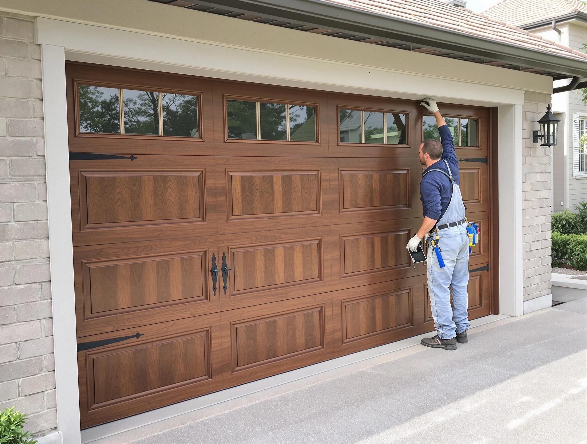 Custom garage door showcase by Fort Lee Garage Door Repair in Fort Lee