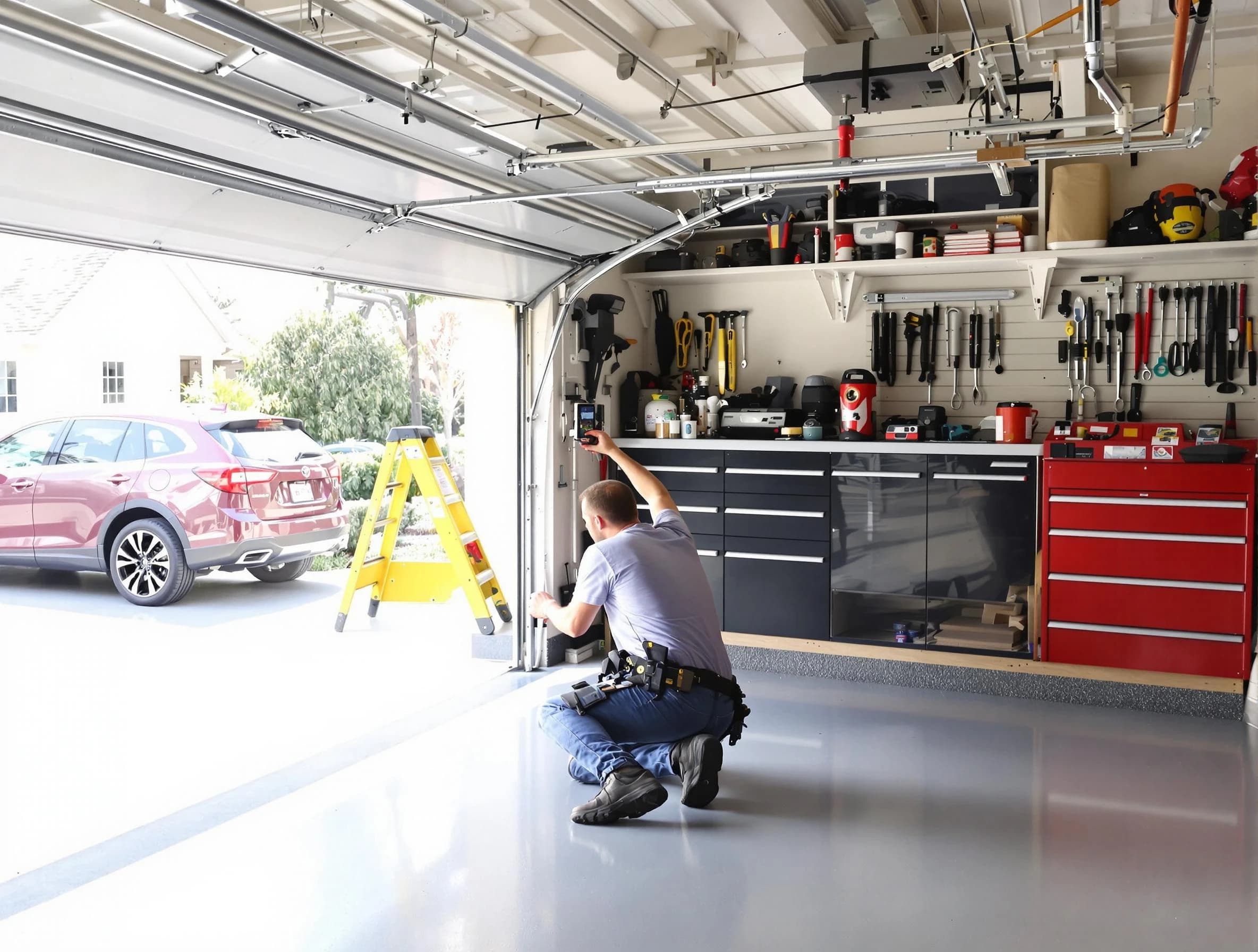 Local garage door repair service by Fort Lee Garage Door Repair in Fort Lee