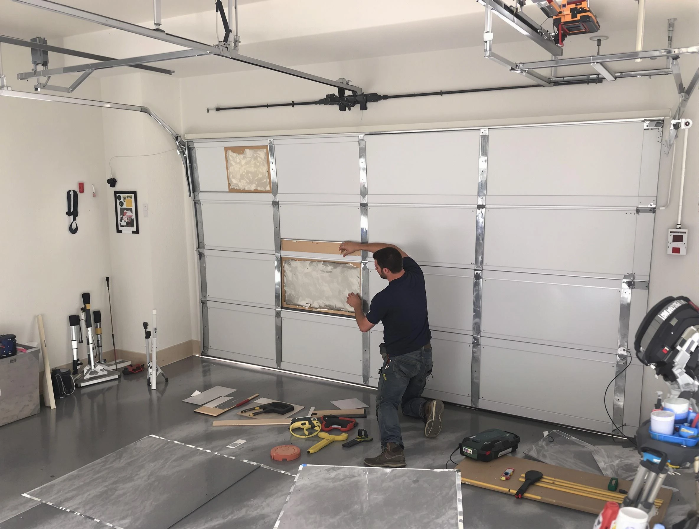 Garage Door Panel Repair in Fort Lee