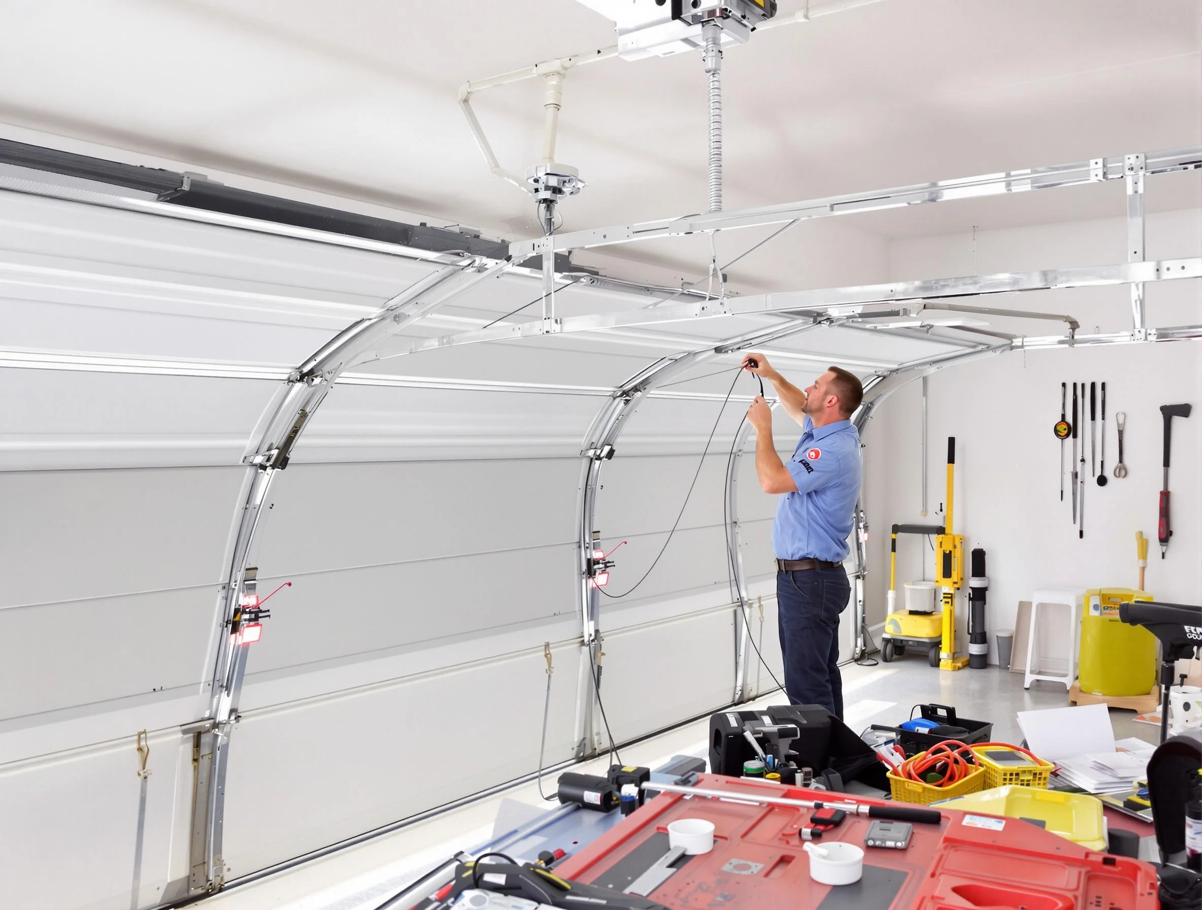 Garage door cable repair service by Fort Lee Garage Door Repair in Fort Lee