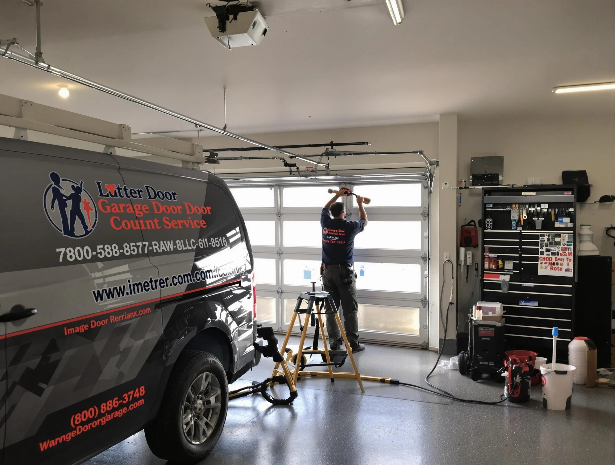 Fort Lee Garage Door Repair rapid response team performing same-day repair in Fort Lee